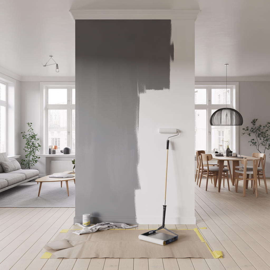 6.Sa malar du en rumsavdelare for att skapa en modern kansla