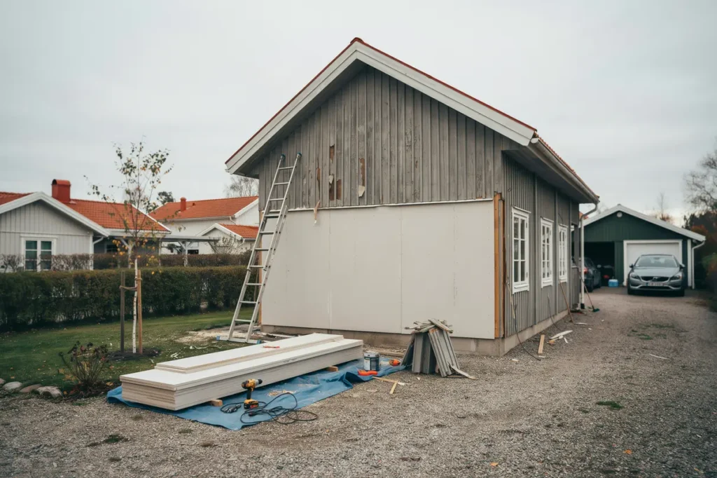 dags att byta tr panel s lyfter en fasadrenovering husets skydd utseende och v rde